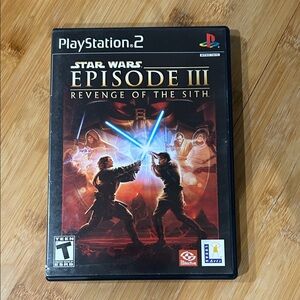 Sony PlayStation 2 Star Wars Episode III Game - Black and Red